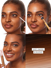 creaseless creamy full-coverage concealer & paw brush duo